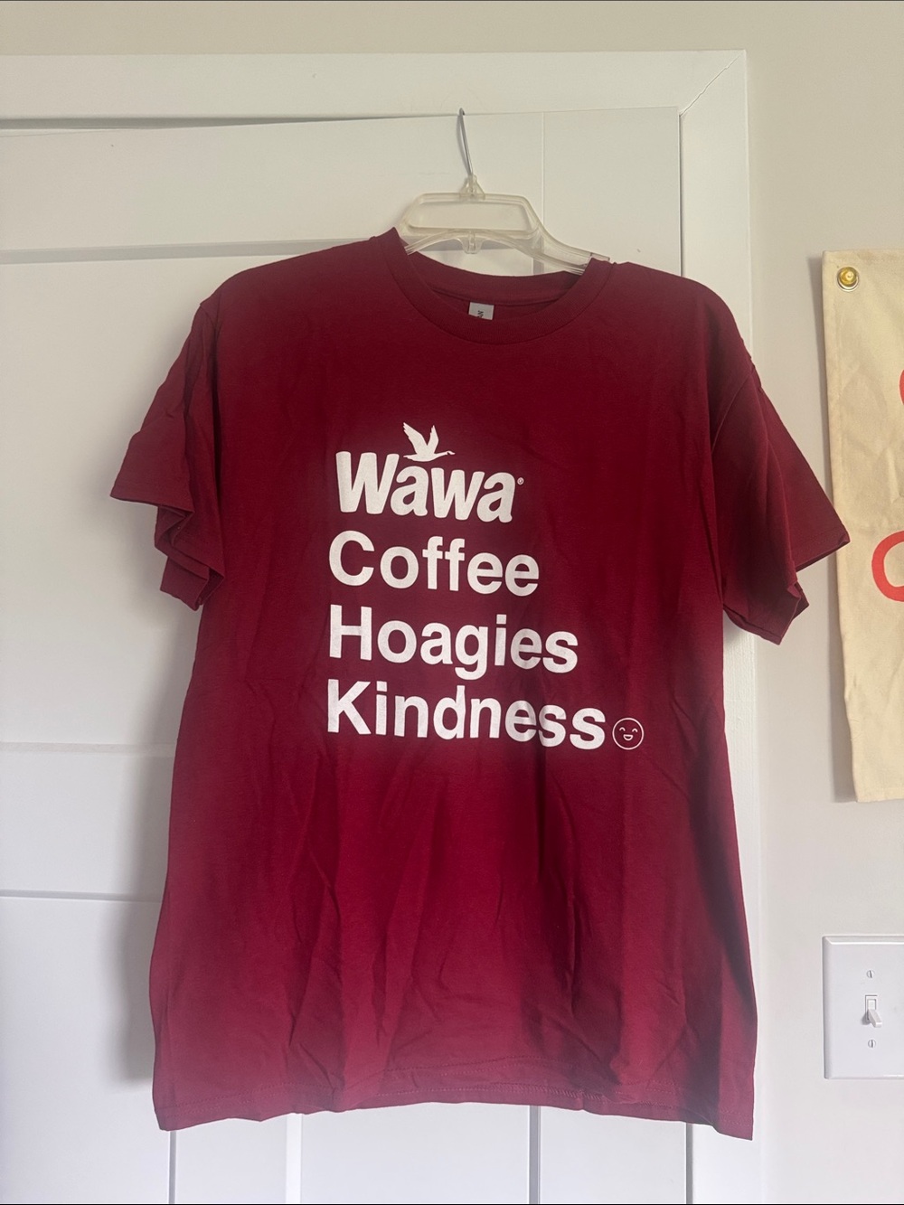 Gildan Maroon Wawa Coffee Hoagies Kindness Graphic Tee